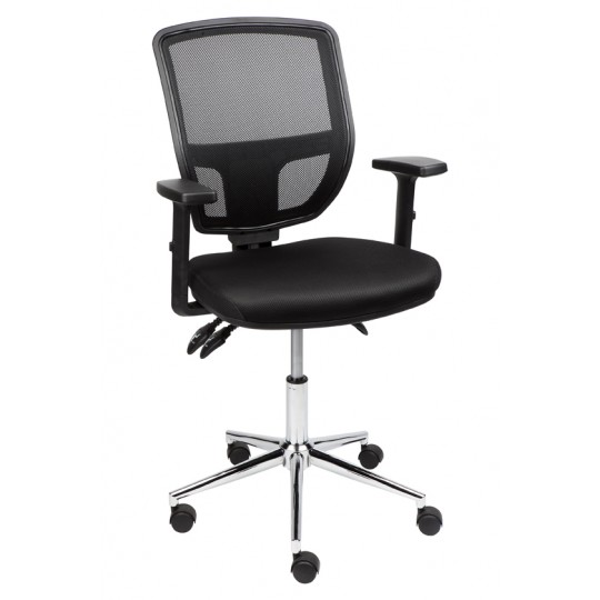 Lily Task Chair - Chrome Base With Arms